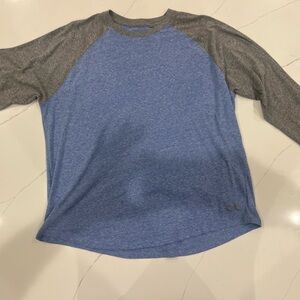 Blue and Gray Long Sleeve Shirt